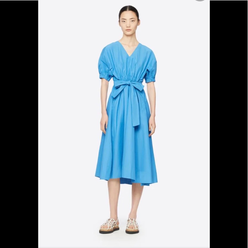 3.1 Phillip Lim Utility Belted Dress with Gathered Sleeves